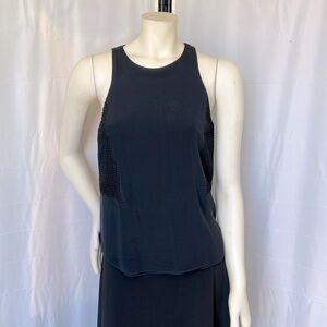 Rag & Bone Black Silk Adeline Top